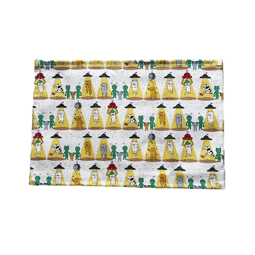 ランチョンマット 子供 小学校 おしゃれ 北欧 布 キッズランチョンマット 30×20cm ねこシリーズ 日本製 fabrizm 幼稚園 保育園 ティーマット 吸水 爆買 | fabrizm | 05