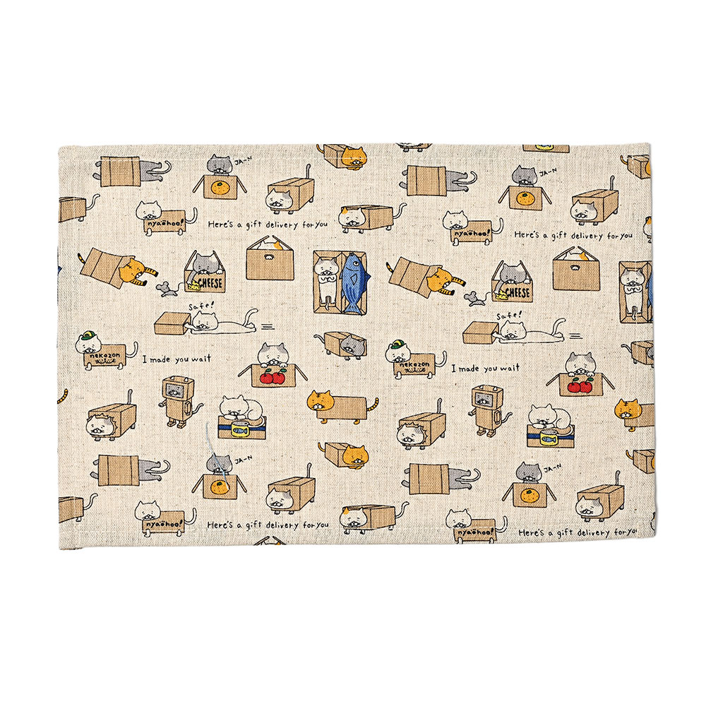 ランチョンマット 子供 小学校 おしゃれ 北欧 布 キッズランチョンマット 30×20cm ねこシリーズ 日本製 fabrizm 幼稚園 保育園 ティーマット 吸水 爆買 | fabrizm | 01