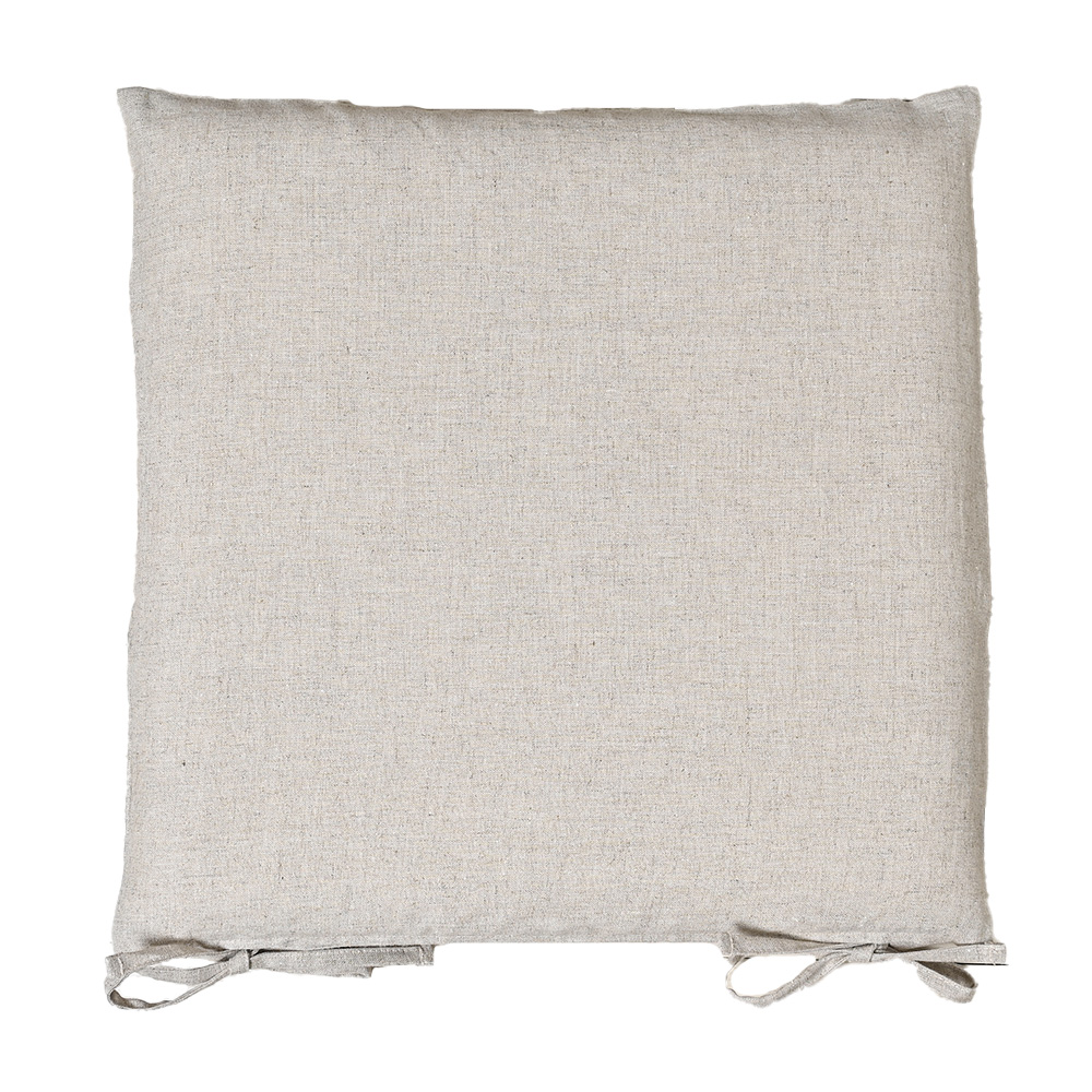 シートクッションカバー 椅子用 クッションカバー 座布団カバー ひも付き 45×45cm 麻キャンバス 日本製 fabrizm いす用 ダイニングチェア用 爆買 | fabrizm | 02