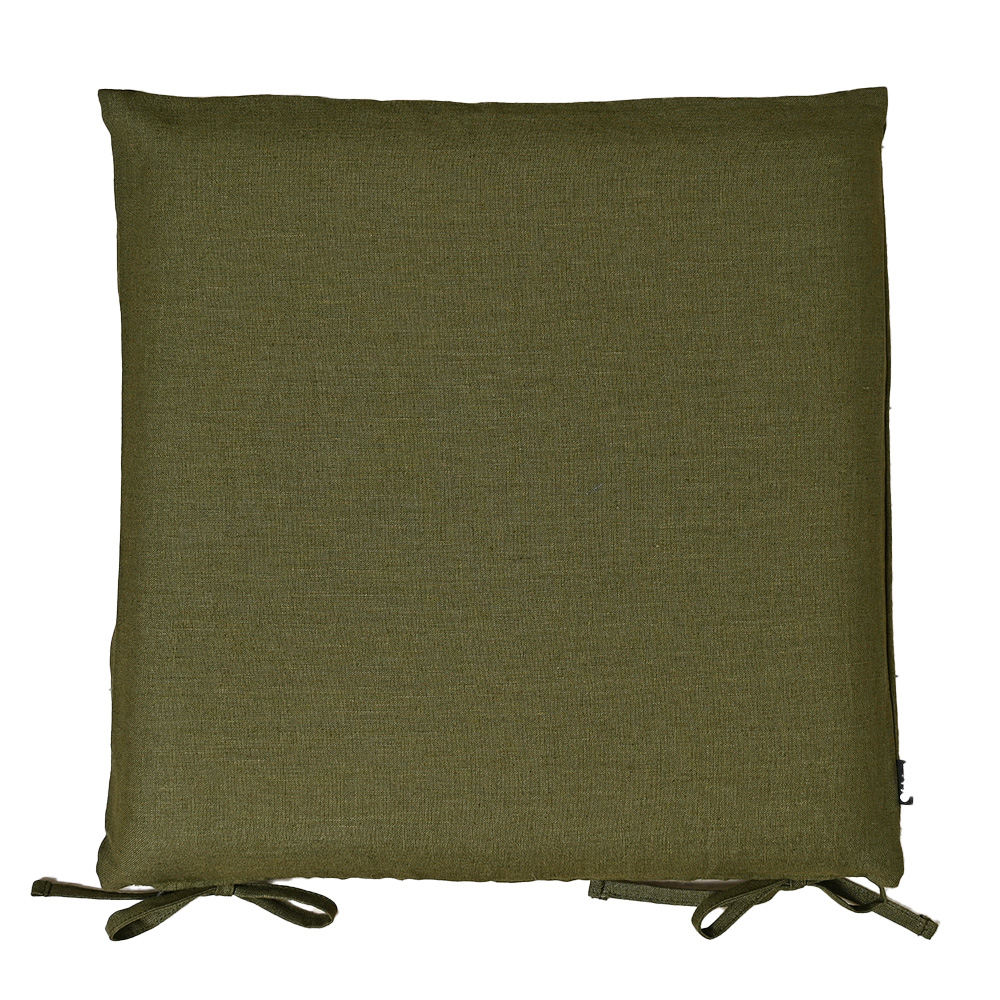 シートクッションカバー 椅子用 クッションカバー 座布団カバー ひも付き 45×45cm 麻キャンバス 日本製 fabrizm いす用 ダイニングチェア用 爆買 | fabrizm | 15