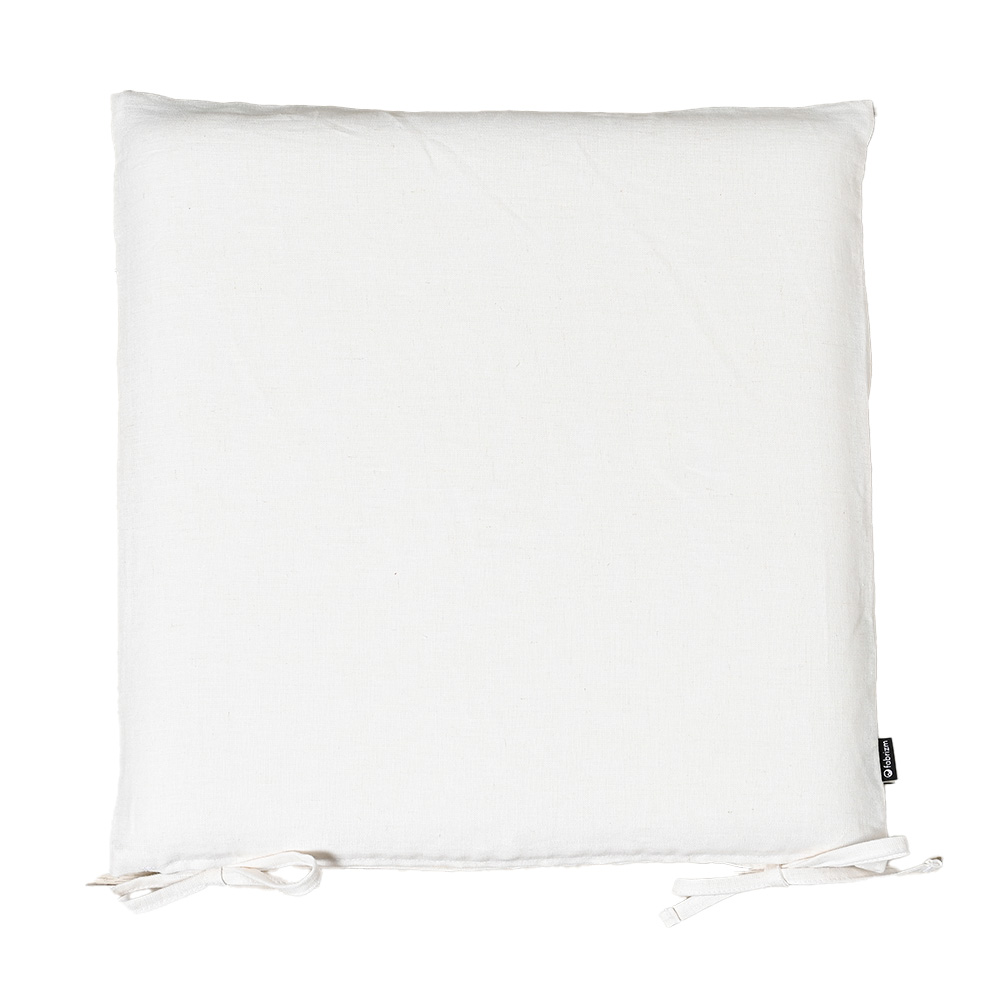 シートクッションカバー 椅子用 クッションカバー 座布団カバー ひも付き 45×45cm 麻キャンバス 日本製 fabrizm いす用 ダイニングチェア用 爆買 | fabrizm | 01