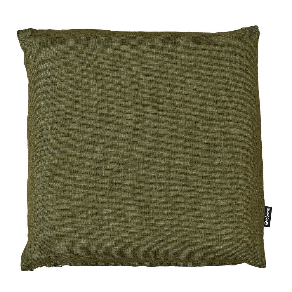 クッションカバー 中身付き 35×35 無地 35角 麻キャンバス＆ウレタンヌードクッション 日本製 fabrizm  背当てカバー 小さめ 座布団カバー 爆買 | fabrizm | 15
