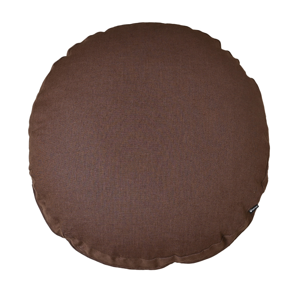 クッションカバー 中身付き 丸型 65 無地 直径65cm 麻キャンバス＆ポリエステルわたヌードクッション 日本製 fabrizm  背当てカバー 爆買 | fabrizm | 07