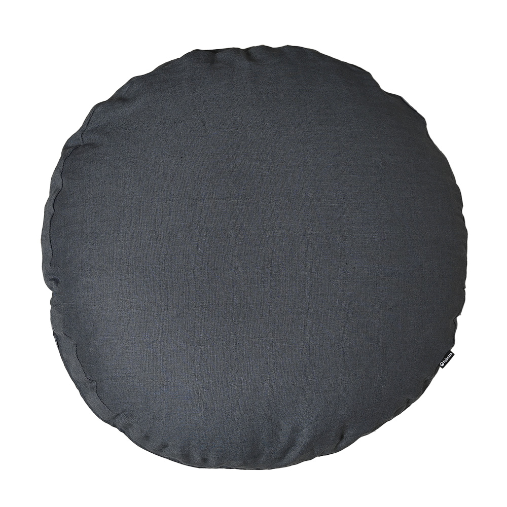 クッションカバー 中身付き 丸型 65 無地 直径65cm 麻キャンバス＆ポリエステルわたヌードクッション 日本製 fabrizm  背当てカバー 爆買 | fabrizm | 05