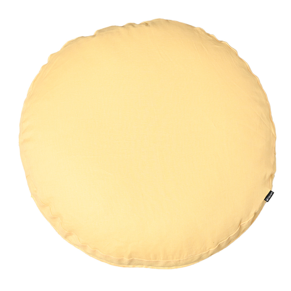 クッションカバー 中身付き 丸型 65 無地 直径65cm 麻キャンバス＆ポリエステルわたヌードクッション 日本製 fabrizm  背当てカバー 爆買 | fabrizm | 12
