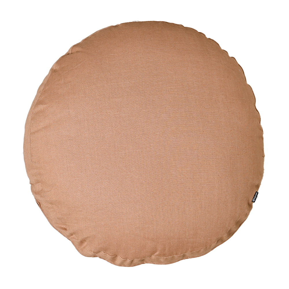 クッションカバー 中身付き 丸型 65 無地 直径65cm 麻キャンバス＆ポリエステルわたヌードクッション 日本製 fabrizm  背当てカバー 爆買 | fabrizm | 06
