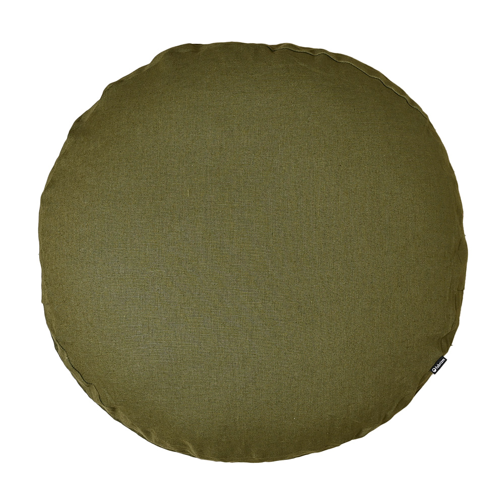 クッションカバー 中身付き 丸型 65 無地 直径65cm 麻キャンバス＆ポリエステルわたヌードクッション 日本製 fabrizm  背当てカバー 爆買 | fabrizm | 15