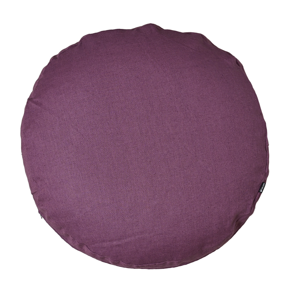 クッションカバー 中身付き 丸型 65 無地 直径65cm 麻キャンバス＆ポリエステルわたヌードクッション 日本製 fabrizm  背当てカバー 爆買 | fabrizm | 13