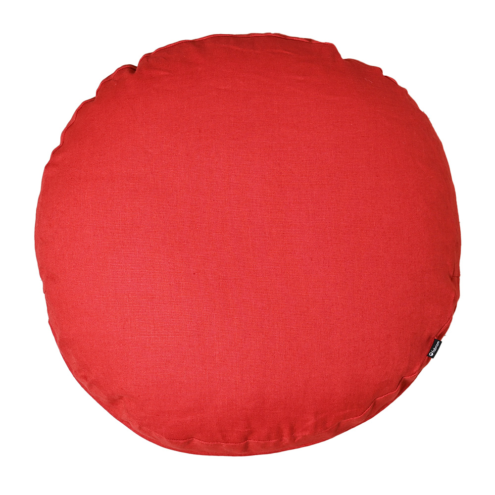 クッションカバー 中身付き 丸型 65 無地 直径65cm 麻キャンバス＆ポリエステルわたヌードクッション 日本製 fabrizm  背当てカバー 爆買 | fabrizm | 18