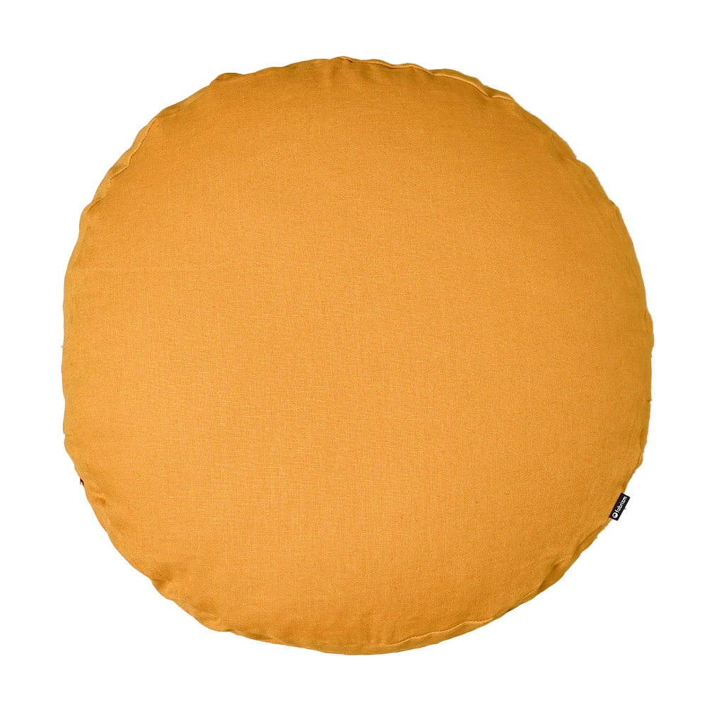 クッションカバー 中身付き 丸型 65 無地 直径65cm 麻キャンバス＆ポリエステルわたヌードクッション 日本製 fabrizm  背当てカバー 爆買 | fabrizm | 16