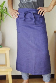 【在庫処分価格】エプロン おしゃれ 無地 リネン100％ ギャルソンエプロン ソフトリネン 日本製 fabrizm 父の日 母の日 サロン ソムリエ カフェ 男女兼用 メンズ | fabrizm | 05