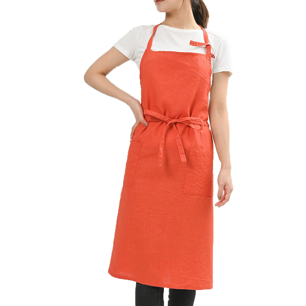 エプロン おしゃれ 業務用 保育士 無地 リネン100％ フルエプロン ロング丈 麻キャンバス 日本製 fabrizm 母の日 ワーク 男性用 メンズ | fabrizm | 17