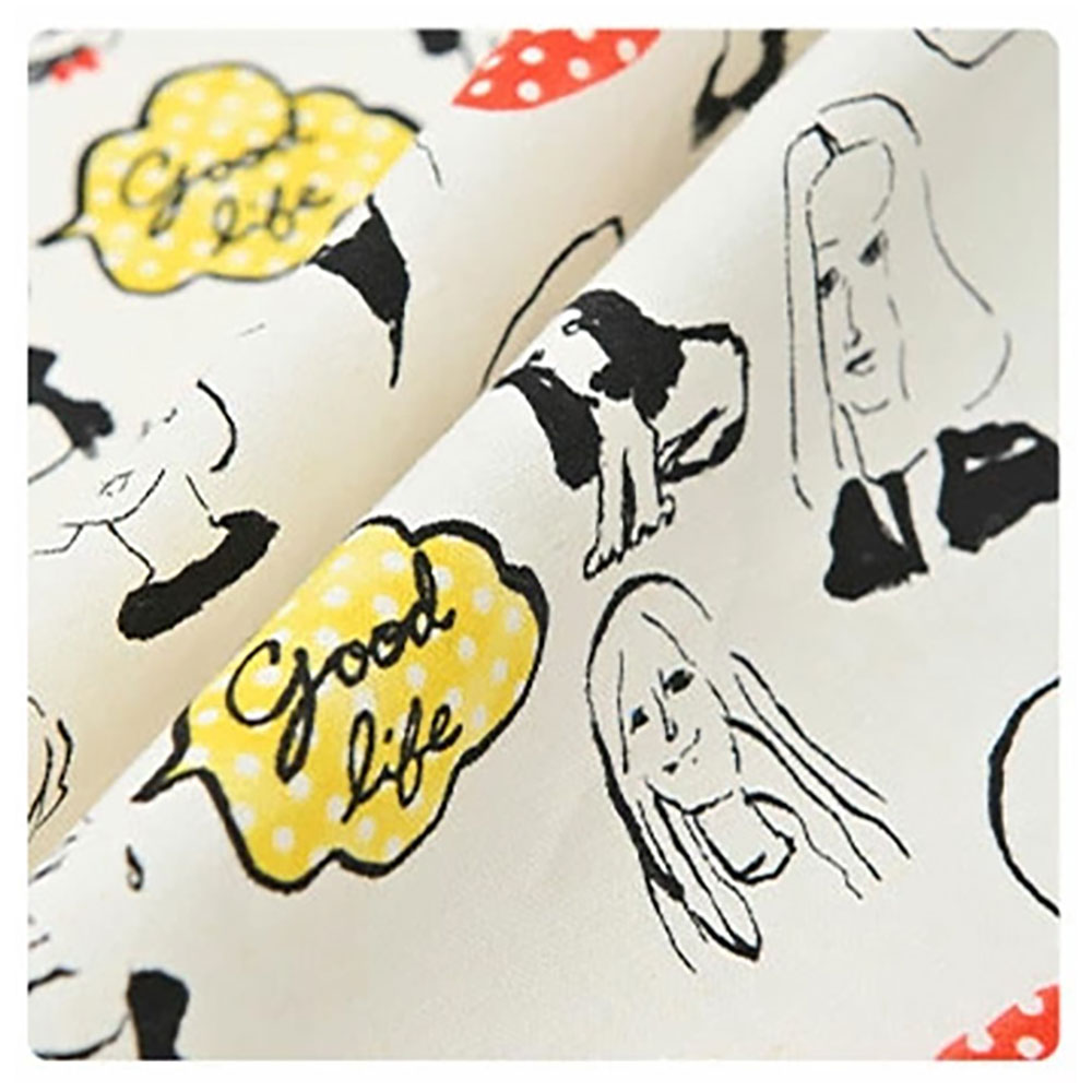 fabrizm 110cm巾 カット売り【50cm単位】フェイス 日本製 生地売り 北欧 国産 コットン 北欧テイスト 入園 ハンドメイド 手芸 おしゃれ かわいい 手作り |  | 02