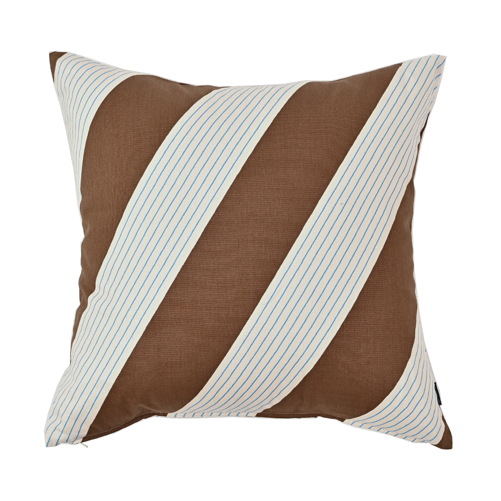 クッションカバー 中身付き 45×45 北欧 ストライプ 45角 スラント＆アップサイクルフェザーヌードクッション 日本製 fabrizm 背当てカバー 爆買 | fabrizm | 03