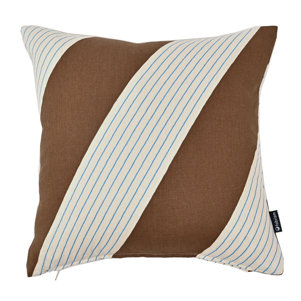 クッションカバー 中身付き 30×30 北欧 ストライプ 30角 スラント＆ウレタンヌードクッション 日本製 fabrizm 背当てカバー 小さめ 座布団カバー 爆買 | fabrizm | 03