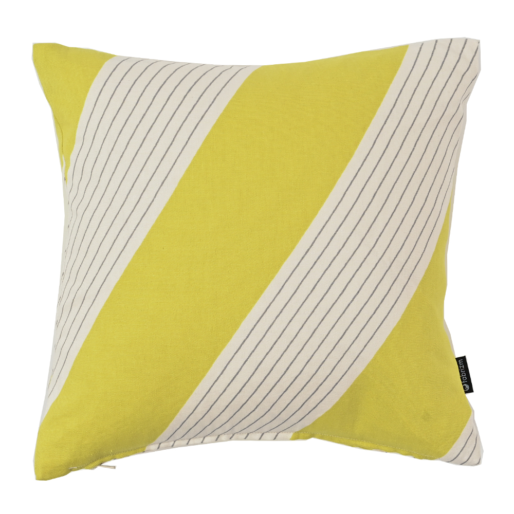 クッションカバー 中身付き 30×30 北欧 ストライプ 30角 スラント＆ウレタンヌードクッション 日本製 fabrizm 背当てカバー 小さめ 座布団カバー 爆買 | fabrizm | 01