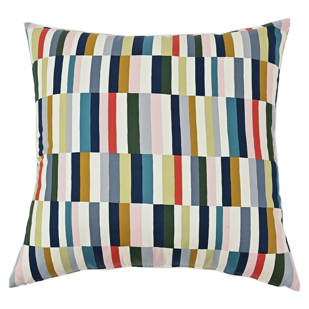 クッションカバー 中身付き 60×60 北欧 ストライプ 60角 パッチ＆ポリエステルわたヌードクッション 日本製 fabrizm 背当てカバー 座布団カバー 爆買 | fabrizm | 01