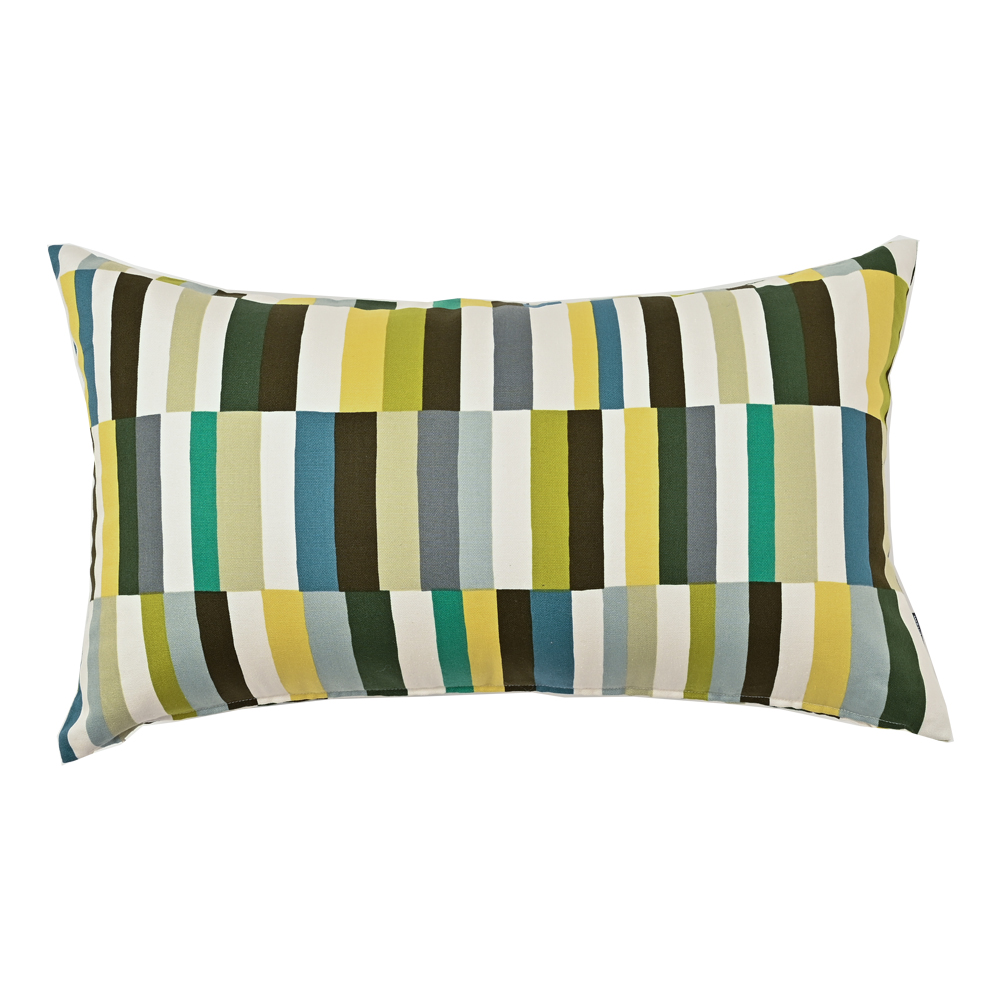 クッションカバー 中身付き 長方形 50×30 北欧 ストライプ パッチ＆ポリエステルわたヌードクッション 日本製 fabrizm 背当てカバー 枕カバー 爆買 | fabrizm | 02