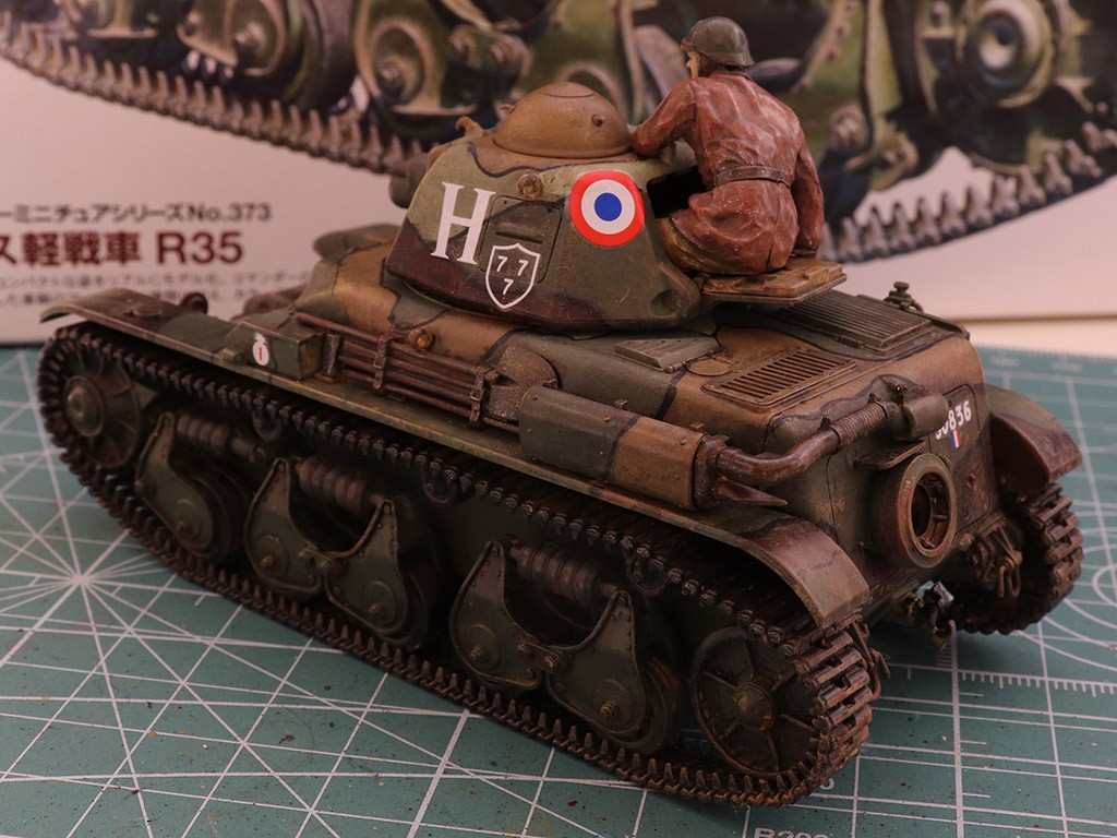 プラモデル教室 フランス軽戦車 R35 第2弾 塗装編【試用レポート】