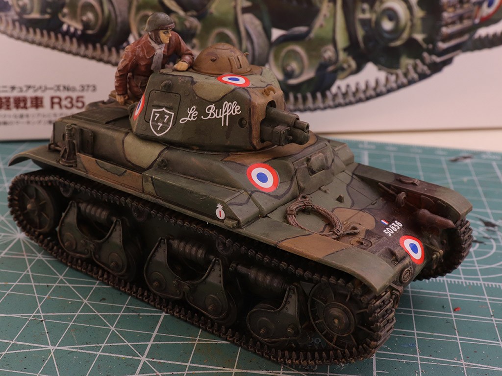 プラモデル教室 フランス軽戦車 R35 第2弾 塗装編【試用レポート】
