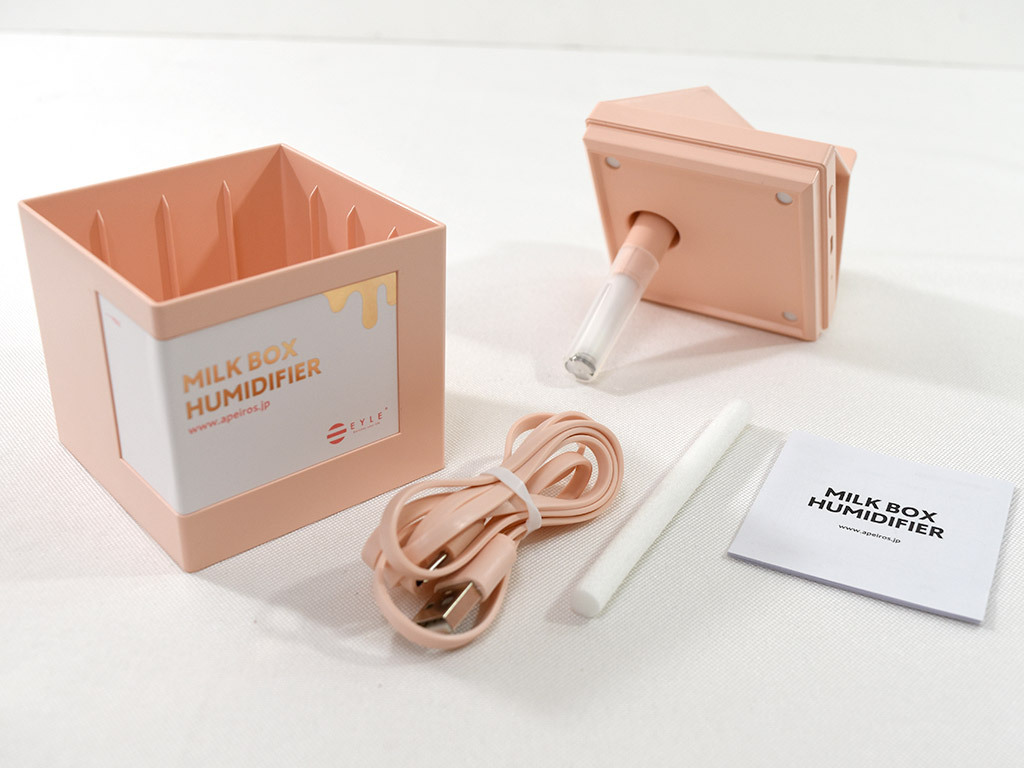 自分だけの専用加湿器! デスクで使えるアピロス AURORA MILK BOX【試用
