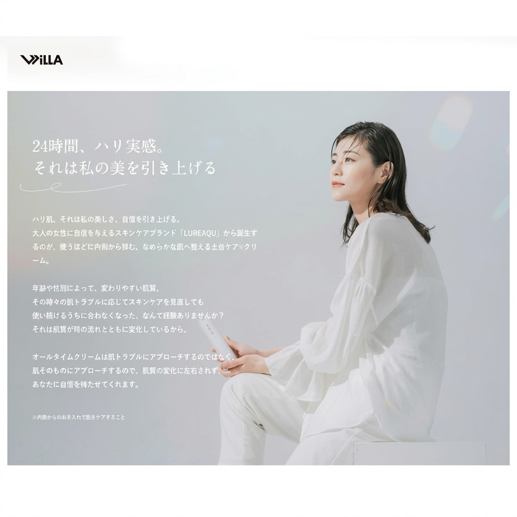 3本セット【匿名配送】WAKAYA RURUクリーム / ワカヤ ルルクリーム WiLLA（ウイルエー） ルリーク オールタイムクリーム 5種のコラーゲン