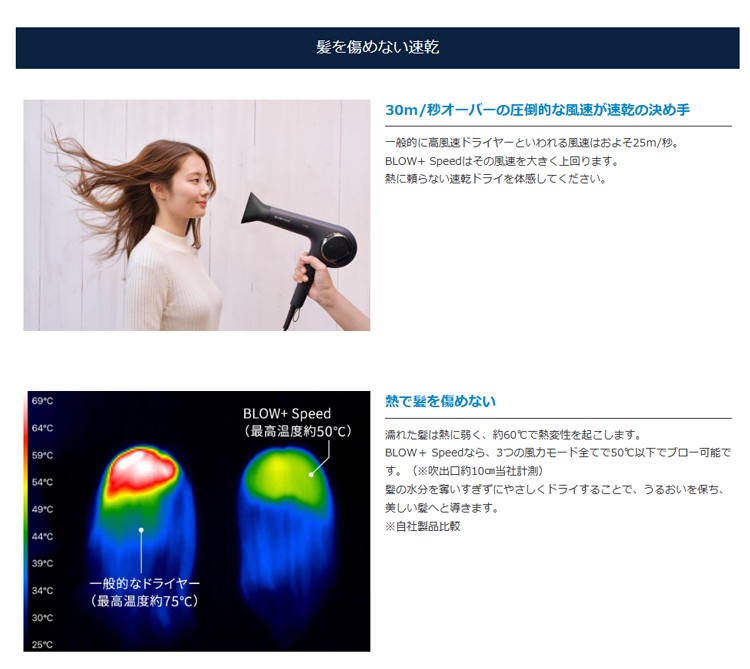 Onedam PROFESSIONAL プラズマイオンヘアドライヤー BLOW+ Speed ABD
