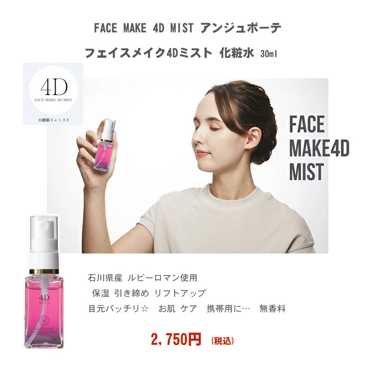 NEW ☆FACE MAKE 4D MIST アンジュボーテ フェイスメイク4D
