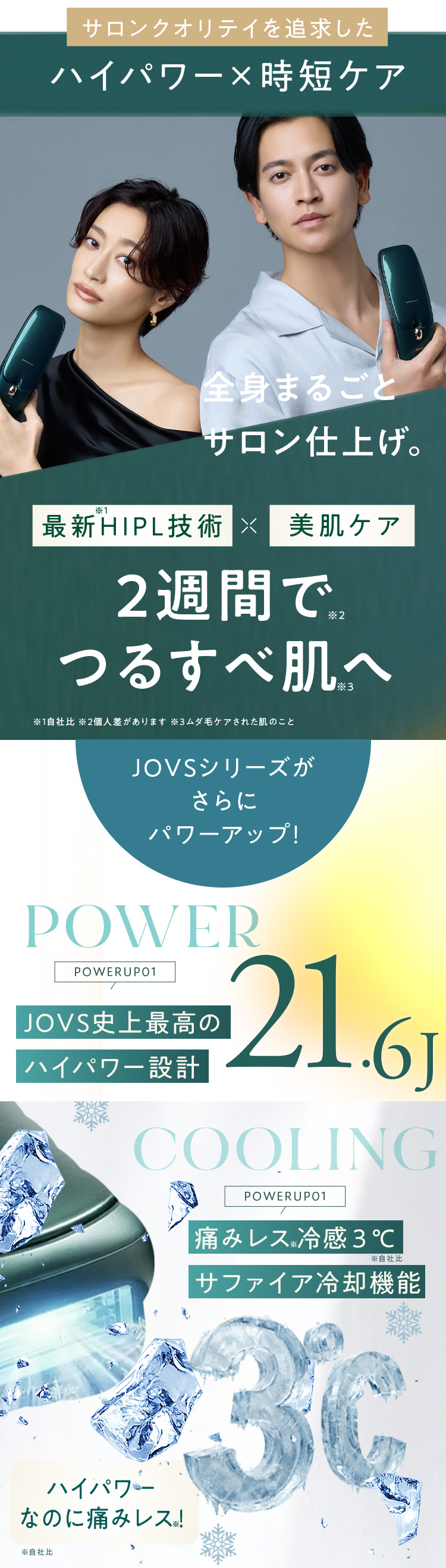 JOVS Dora Scroll 脱毛器 光脱毛器 フラッシュ式脱毛器