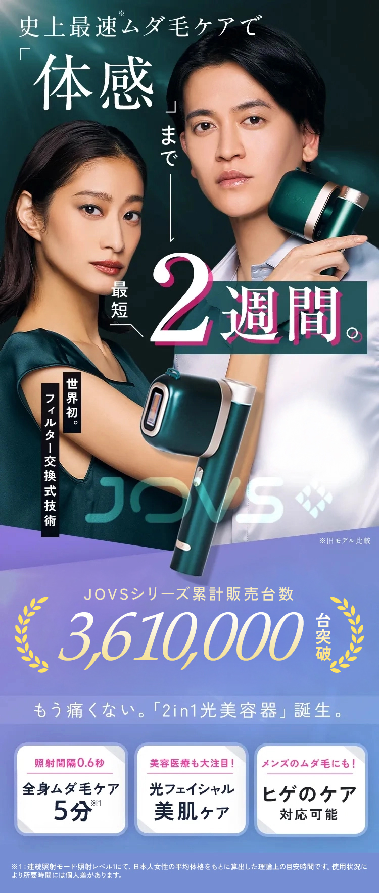 JOVS T3 Pro Max 脱毛器 光脱毛器 光美容器 フラッシュ式脱毛器 光フェイシャル