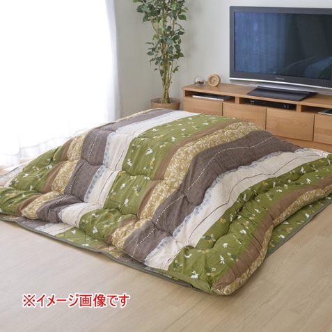 和柄のこたつ布団 掛敷セット こよみ 長方形 205×245cm 送料無料 和柄 うさぎ柄 和モダン ポリエステル 保温 あったか 洗濯機不可の画像