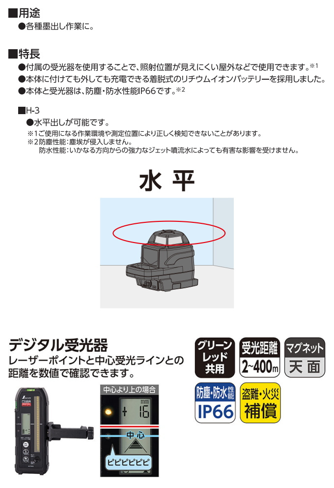 スピニングレーザー HG H-3 レッド デジ...の詳細画像2