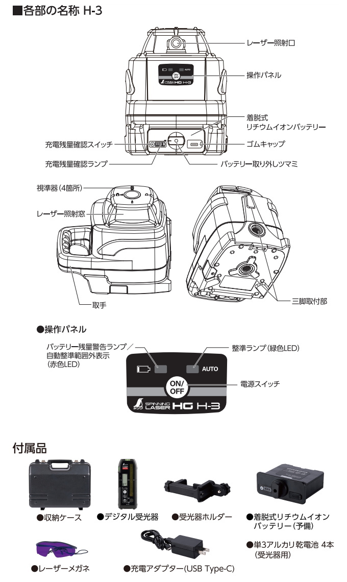 スピニングレーザー HG H-3 レッド デジ...の詳細画像3