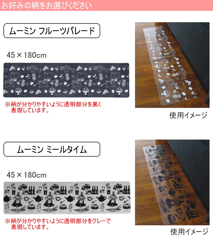 透明キッチンマット 45×180cm 1枚 送...の詳細画像2