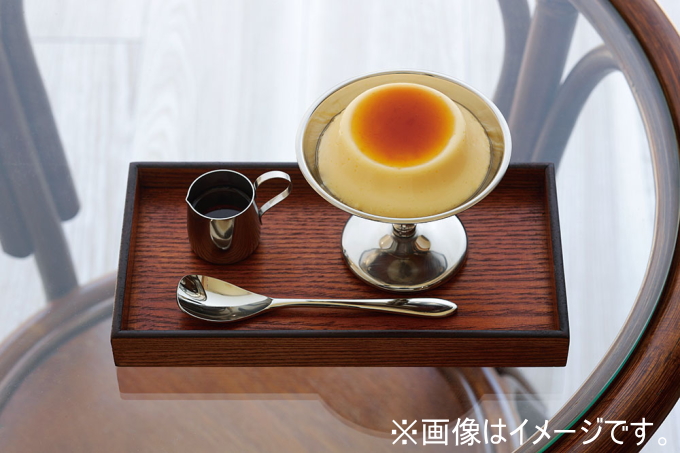 SALUS カスター盆 小 21×11cm 送料無料 お盆 トレー 木製 角型 長方形