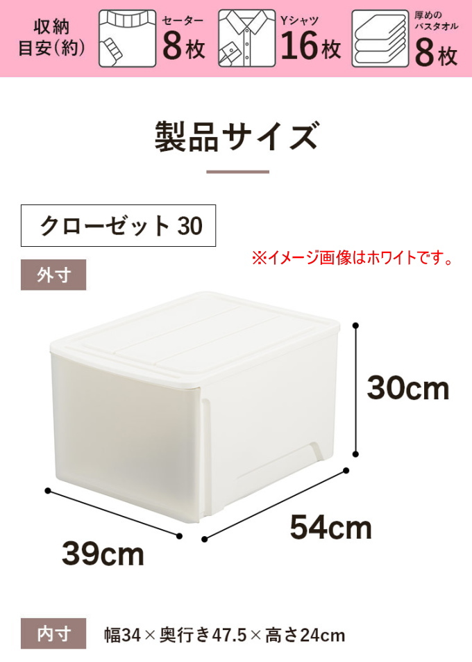 SANKA グローブ クローゼット用 収納ケース 深型 30 1個入 送料無料