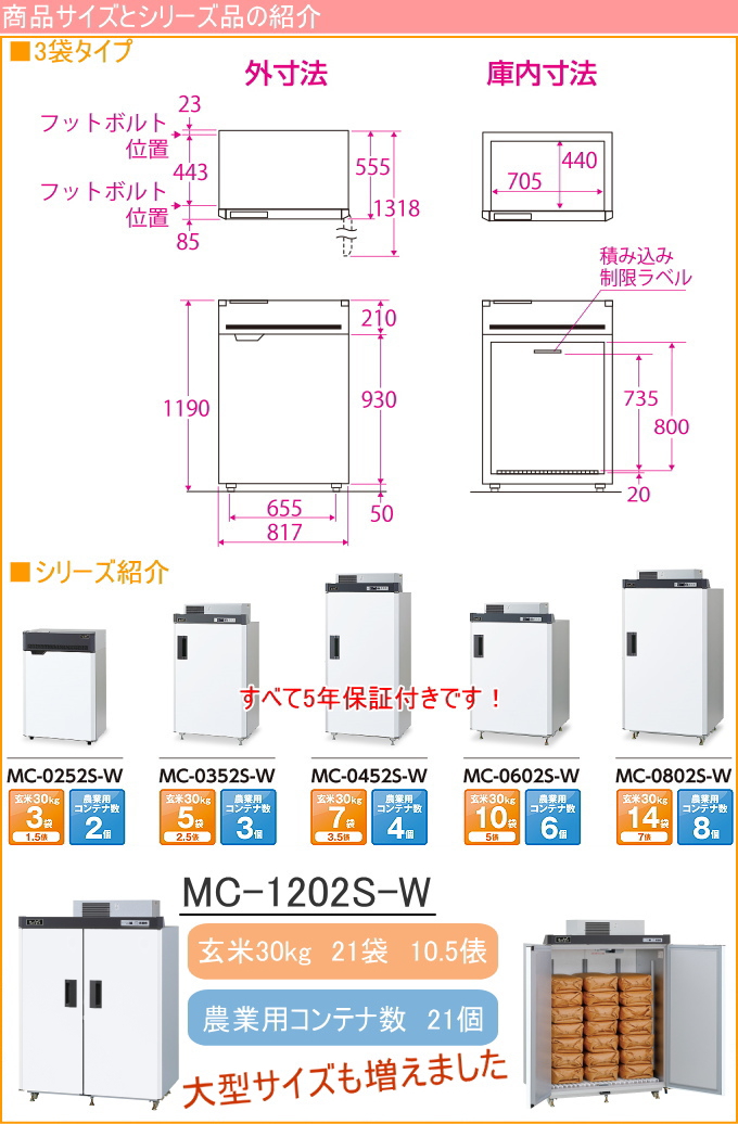 まるごとどんと パールホワイト 1.5俵 3袋タイプ MC-252S-W 送料無料 