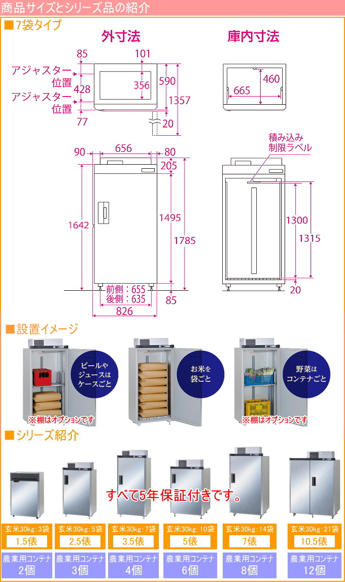 エムケー精工 まるごとどんと シルバー 3.5俵 7袋タイプ MC-453S