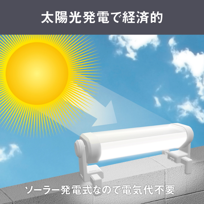 室外機カバー（266）LEDソーラーライト(1291）木製フェンス（244） ソーラー外壁・フェンスライト S-C1200L 送料無料 屋外用 ソーラー式