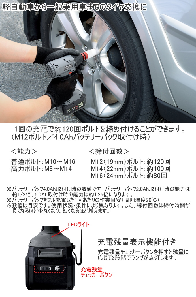 高儀（TAKAGI） EARTH MAN SHARE LINK 18V充電式インパクトレンチ SL