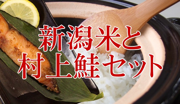 新潟米と村上鮭セット