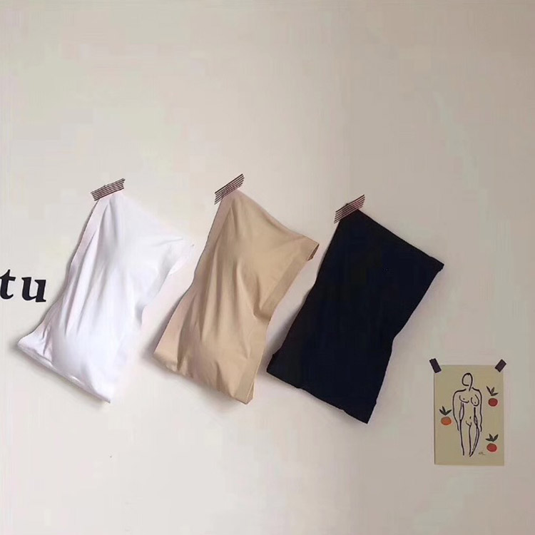 チューブトップ ブラ レディース ストラップレスブラ ひんやり 冷感 谷間が見えない シームレス 肩紐なし 脇高 ノンワイヤー ブラジャー ジョイフィール joyfeel