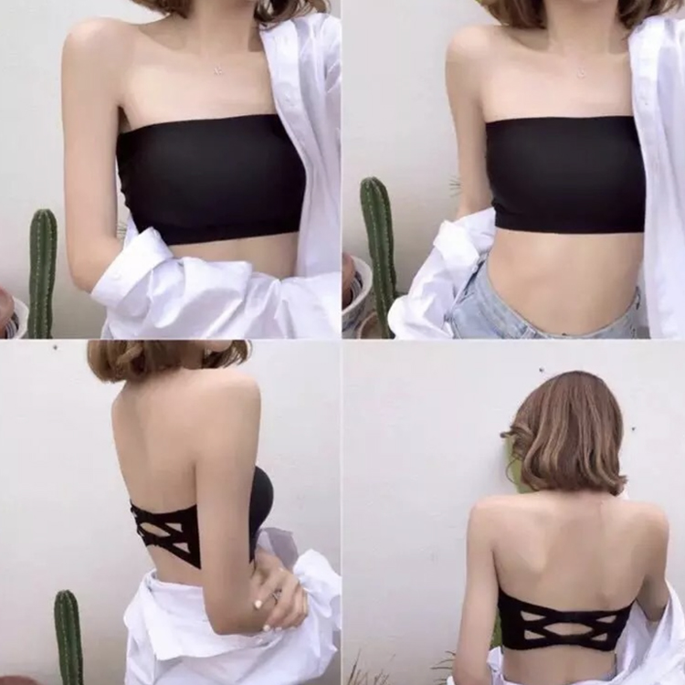 チューブトップ ブラ レディース ストラップレスブラ ひんやり 冷感 谷間が見えない シームレス 肩紐なし 脇高 ノンワイヤー ブラジャー ジョイフィール joyfeel