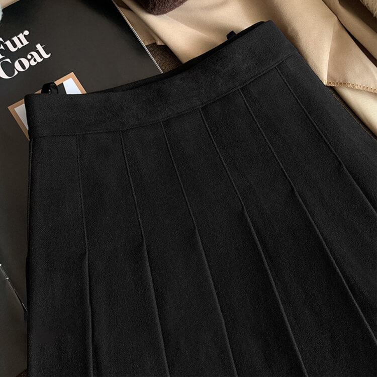 ゴルフウェア レディース  スカート プリーツ Ａライン 秋 冬 おしゃれ 体系カバー ゴルフ ゴルフウエア ウエア ボトム ブラウン 黒 ジョイフィール joyfeel