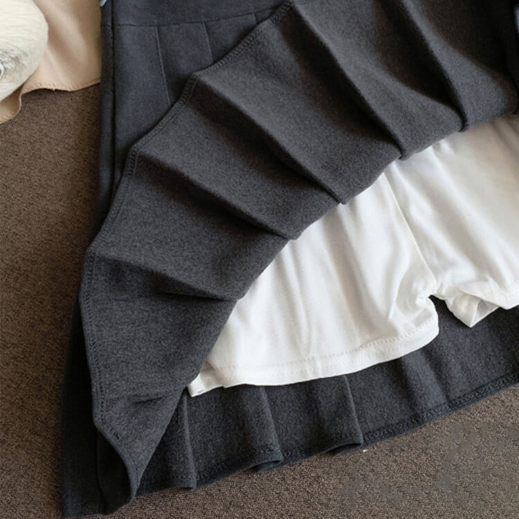 ゴルフウェア レディース  スカート プリーツ Ａライン 秋 冬 おしゃれ 体系カバー ゴルフ ゴルフウエア ウエア ボトム ブラウン 黒 ジョイフィール joyfeel