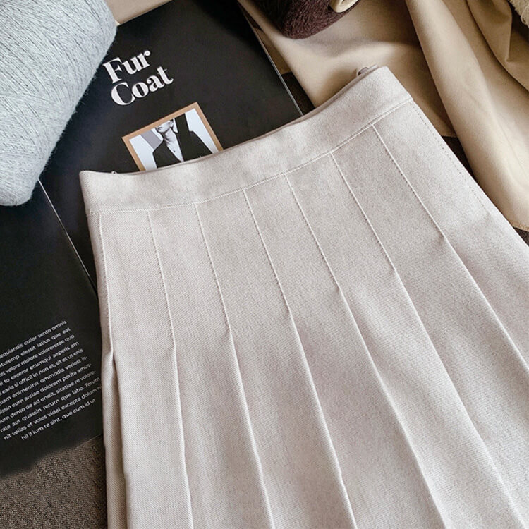 ゴルフウェア レディース  スカート プリーツ Ａライン 秋 冬 おしゃれ 体系カバー ゴルフ ゴルフウエア ウエア ボトム ブラウン 黒 ジョイフィール joyfeel