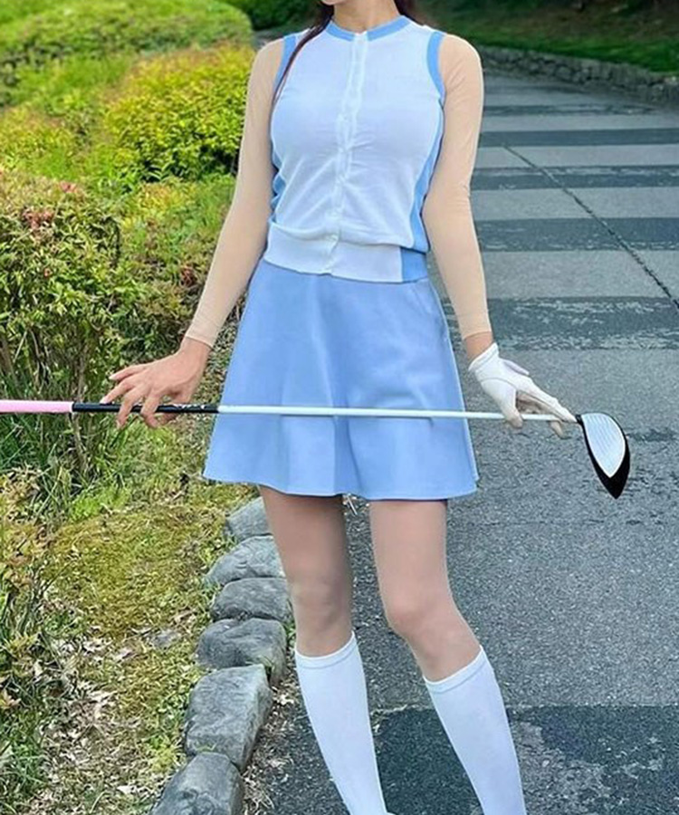 ゴルフ インナー レディース 夏 冷感 メッシュ トップス UVカット ベージュ Uネック 白 黒 涼しい 日焼け 止め  アンダー 長袖 肌色 ジョイフィール joyfeel