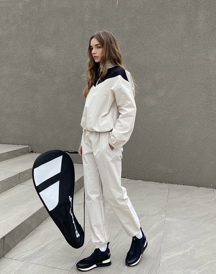 ゴルフウェア セットアップ 長袖 ゴルフ ナイロン ジャージ 上下