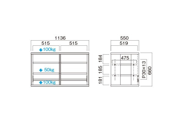 HAMILeX ハヤミ工産 G-3624 オーディオラック Glenn series