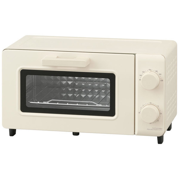 トースター オーブントースター 2枚焼き おしゃれ かわいい 角皿付き 80℃ 230℃ 無段階調整 タイマー付き アイリスオーヤマ EOT-201 | IRIS OHYAMA | 01